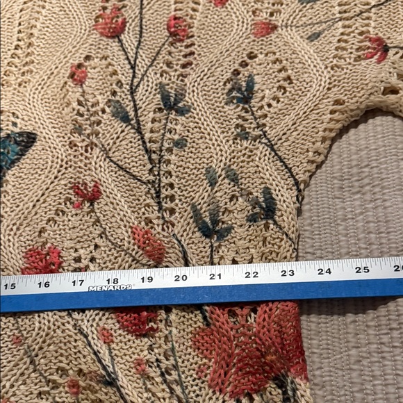 Floral Off-the-Shoulder Sweater - Cream - Picture 5 of 5